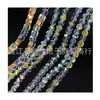 Boutique cuentas planas color blanco AB alta imitación cuentas de sandía austriacas cuentas sueltas de cristal material para joyería diy cuentas de discoteca lote
