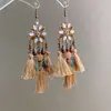Pendientes de gancho de resina con forma de hoja ovalada y pluma, transfronterizos europeos y americanos, pendientes frescos y sencillos de verano, pendientes de diseño nicho para mujer