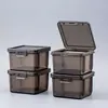 Caixa de Armazenamento Branca Pura com Tampa Flip-Top, Caixa de Armazenamento de Mesa com Tampa Flip-Top, Armazenamento de Material Adesivo Estilo Ins, Caixa de Armazenamento Guka