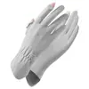 Guantes de protección solar para mujer, para exteriores, para montar a caballo, con protección ultravioleta, finos, de seda helada, a la moda, con protección para los dedos y pantalla táctil.