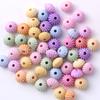 Novo diy frisado material 5 * 8mm lavado acrílico abóbora solta contas cor misturada