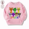 Sprunki Rhythm Box Ropa Sudadera Infantil Estilo Nuevo Niños y Niñas Cuello Redondo Algodón Top Casual Tendencia Otoño e Invierno 7