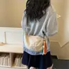 Bolso Croissant Inspirado en Estilo Coreano, Bolso Sencillo de Color Sólido Tipo Dumpling, Bolso Cruzado de Nicho de Moda, Bolso de Lona Versátil y a la Moda para Mujer