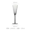 Juego de Copas de Champán Transparentes de Cristal Hechas a Mano, Copa de Vino Espumoso, Copa de Cóctel Creativa para Uso Doméstico con Logo Transfronterizo