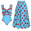 Sudeste Asiático Falda Redonda de Lazo Europea y Americana Comercio Exterior Mono Conservador Cubre Vientre Delgado Falda Sexy Falda de Playa Traje de Baño Mujer