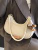 Bolso de axila para mujer, popular bolso de hombro de nicho para primavera y verano 2024, versátil, tejido, de moda, estilo occidental.