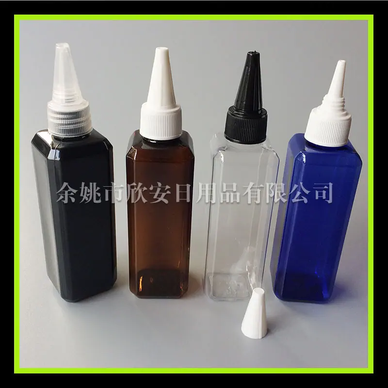 100ml 方 瓶 + 白 尖 盖