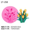 Molde de Silicona Hoja Flor Margarita Doblez Azúcar Chocolate Accesorios Decoración de Pastel Gotas Pegamento Arcilla Molde de Cerámica Suave