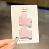 Pinza para el pelo de pelo de conejo color gelatina para niños, flequillo lateral y cabello suelto, pasador no dañino, pinza de pico de pato para la parte trasera de la cabeza de las niñas, accesorio para el cabello