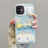 Cachorro de Orelhas Grandes Criança Chorando Aplicável para Apple 17PM Desenho Animado iPhone 16 Pro Max Capa de Celular para Meninas 15 Suporte de Boneca