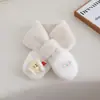 Bufanda de Felpa Nueva de Cereza para Niños, Bufanda Cruzada Súper Linda y Versátil, Cubrecuellos Grueso de Felpa a Prueba de Frío