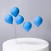 Globo de colores para decoración de pasteles, tarjetas, luz enchufable, arcilla, confesión, fiesta de cumpleaños, postre, disfraz