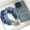 Lanyard de Teléfono Móvil de Alta Calidad en Mezclilla Correa Cruzada para Hombro Correa para el Cuello Cuerda Antirrobo para Teléfono Cuerda de Seguridad con Hebilla Doble Cuerda para Transportar Botella de Agua