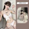Lingerie sexy transparente sexy terno puro desejo menina sedutora cauda uniforme bonito virilha aberta uniforme role play