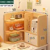 Estantería de esquina para escritorio, estante simple para escritorio de dormitorio estudiantil, pequeño armario de almacenamiento multicapa para estación de trabajo de oficina