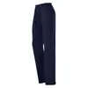Calça Feminina Americana de Cintura Baixa Reta de Perna Larga com Cordão Drapeado Emagrecimento Solta Simples Fitness Esportiva Casual Yoga Longa