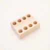 Estante de Almacenamiento Multifuncional de Madera Maciza Hecho a Mano para Pinzas de 6-12 Agujeros Estante para Pinzas de Joyería Estante de Almacenamiento de Madera para Herramientas DIY