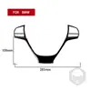Adecuado para BMW X3 F25 F26 11-17 juego completo de interruptor de logo de volante interior de fibra de carbono negro piano