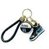 Llavero creativo de simulación de zapatillas de baloncesto AJ de goma blanda, colgante de personalidad, llavero para coche de pareja, bolsa, regalo exquisito