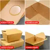 Cajas de Almuerzo Desechables, Cajas de Cartón Kraft para Llevar, Cajas Bento, Contenedores para Ensaladas y Arroz Frito, Biodegradables, de Grado Alimenticio, Calentables