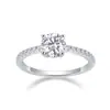 Plata S925 y Tu Anillo Moissanita Anillo Cerrado Transfronterizo Más Vendido Nueva Fuente en stock Venta al por Mayor En Vivo