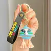 Llavero Popular Transfronterizo Shanhaijing, Versión Americana, Figura de Palo con Zapatos, Tiburón, Colgante para Bolsa de Vida Marina, Regalo Pequeño