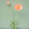Amapola Iceberg Yumengren, flor de amapola artificial, arreglo floral para bodas, decoración del hogar y fines decorativos