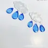 Populares en Europa y América, accesorios de joyería acrílica tipo flor de concha artificial para hacer tú mismo, accesorios creativos de colgante de nube blanca adecuados para collares y pendientes