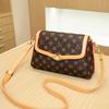 Bolso texturizado de lujo de moda 2026, Bolso cuadrado pequeño cruzado a la moda, Bolso de hombro estampado versátil para mujer