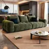 Sofá de chenilla estilo Ins para sala de estar, sofá de tela estilo crema minimalista de lujo ligero para apartamento pequeño, para casa de alquiler