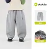 Pantalones de Chicos Dudu Primavera y Otoño Nuevo Estilo Pantalones Largos para Niños Pantalones Curvos de Bebé para Otoño Pantalones Deportivos Casuales para Adolescentes