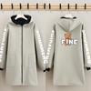 Mono nuevo de estilo extranjero con forro polar, ropa exterior para mujer, delantal para cocina, impermeable, a prueba de aceite, para trabajo de catering, impresión especial