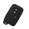 Adequado para Toyota Garland capa de chave de silicone com 3 botões Ruizhi Camry Crown capa de chave Carola capa protetora de carro