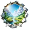 Adesivos Decorativos para Parede de Porta e Janela de Restaurante com Padrão de Paisagem Bonita Adesivos Impermeáveis para Carroceria 3