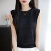 Chaleco de Lana Básico de Punto Fino Chao, con Estrellas en Todo el Cielo, para Mujer, Cuello Redondo, Sin Mangas, Top Delgado