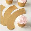Inserto dorado para CUPCAKE, polvo brillante, complemento para pastel, suministros decorativos para fiestas temáticas de CUPCAKE