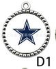Deporte Transfronterizo EE. UU. NFL 32 Equipos Fútbol Dallas Denim Equipo Collar Colgante Venta al por Mayor