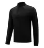 Directo de Fábrica Estilo Nuevo Deportivo Secado Rápido Media Cremallera Manga Larga Unisex Cuello Alto Transpirable Absorbente de Sudor Top para Correr