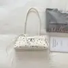Bolsa de lona con lunares y encaje dulce para mujer, nueva tendencia de moda 2026, bolso de axila de nicho, bolso de mano, bolso de hombro, bolso baguette