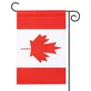 Bandera de Jardín de Impresión Doble Transfronteriza de Amazon 30 x 45 cm Bandera para Patio Exterior Bandera de Canadá Bandera de Jardín