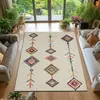Alfombra de terciopelo cristal estilo marroquí Amazon para sala de estar, alfombra para sofá y mesa de café, alfombra decorativa de hotel, felpudo