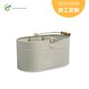 Cesta de Talheres Personalizada, Cesta de Armazenamento de Hashis, Faca e Garfo em Ferro Galvanizado com Alça, Cesta de Armazenamento de Metal com 3 Compartimentos, Cesta de Ferramentas