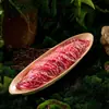 Serie Montaña y Naturaleza de Melamina Taisun: Plato de Vajilla para Fondue Estilo Rústico, Plato de Madera para Jengibre y Carne de Res, Plato de Carne para Fondue, Plato para Carne a la Parrilla