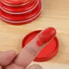 Tinta para tampón de sellado financiero contrato sello factura huella dactilar secado rápido caja de hojalata tinta fotosensible transparente rojo