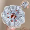 Gomita para el pelo suave y dulce para mujer, scrunchie de malla estilo coreano, liga para coleta baja y moño, accesorio para el cabello de alta gama