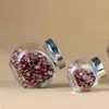 Venta al por mayor, botella de vidrio plana de 180 ml, para especias, miel, mermelada, caramelos, té, semillas y flores.