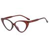 Gafas de moda transfronterizas anti luz azul para mujer, montura ojo de gato personalizada, tendencia vanguardista europea y americana, espejo plano para hombre al por mayor