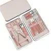 Traje de cortaúñas nuevo de oro rosa transfronterizo cortaúñas para eliminar piel muerta pedicura pinzas para surcos de uñas traje de herramientas para uñas