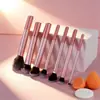 Conjunto de Pincéis de Maquiagem de Cabo Longo com 12 Peças, Incluindo Pincel para Blush, Pincel para Pó, Pincel para Sobrancelhas, Pincel para Sombra e Pincéis de Cor Mista, Conjunto Completo, Tktemu Dropshipping