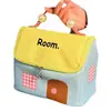 Bolsa de Almacenamiento de Cosméticos Portátil Estilo Casa Bolsa de Cosméticos Portátil para Mujer Bolsa de Tocador de Almacenamiento Dopamina Pequeña Gran Capacidad Impermeable